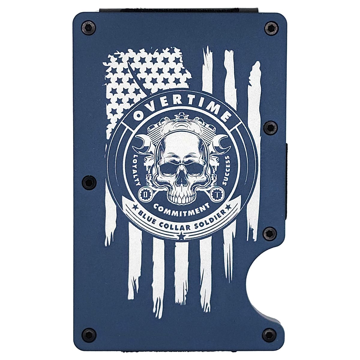 "Skull & Motor" Minimalist Wallet