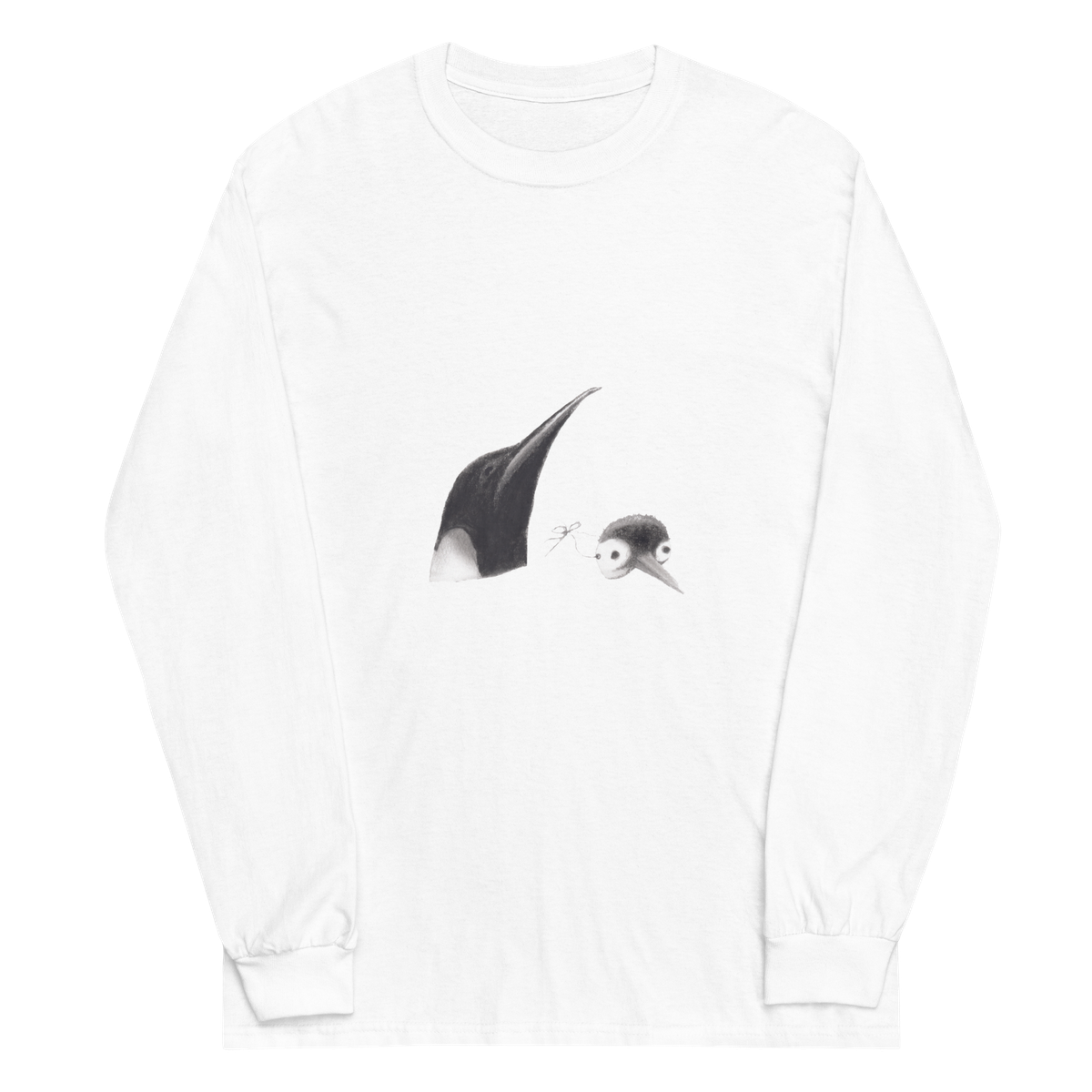 Father's Day White Long-Sleeved T-Shirt