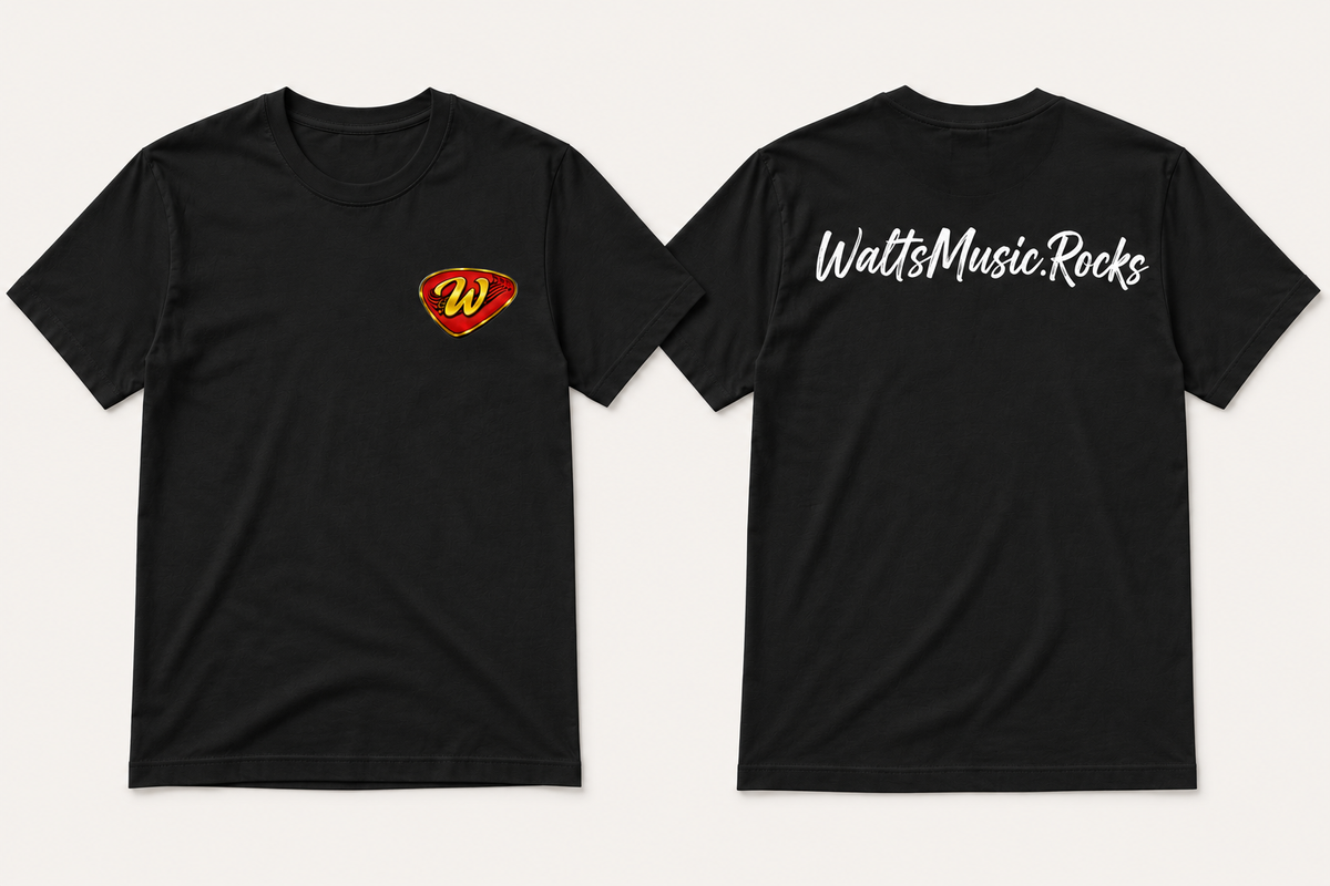 Walt’s Music Rocks Classic Front & Back Tee