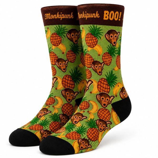 Boo! "Monkipunk" Socks