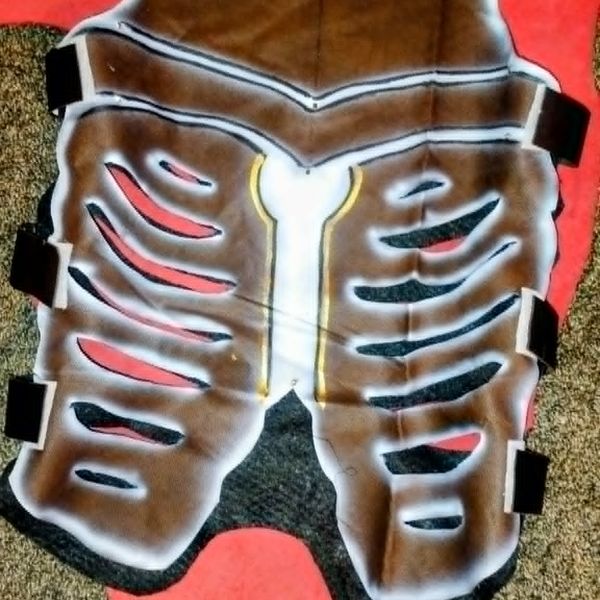 leather skelly vest