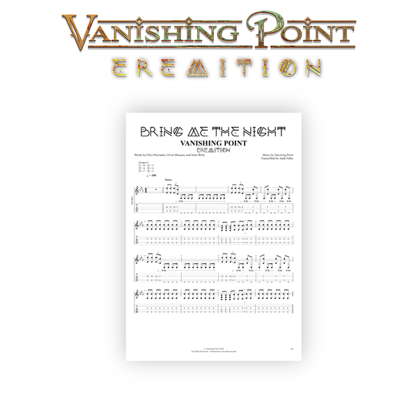 Vanishing Point - Bring Me The Night - Full Guitar Transcription Download