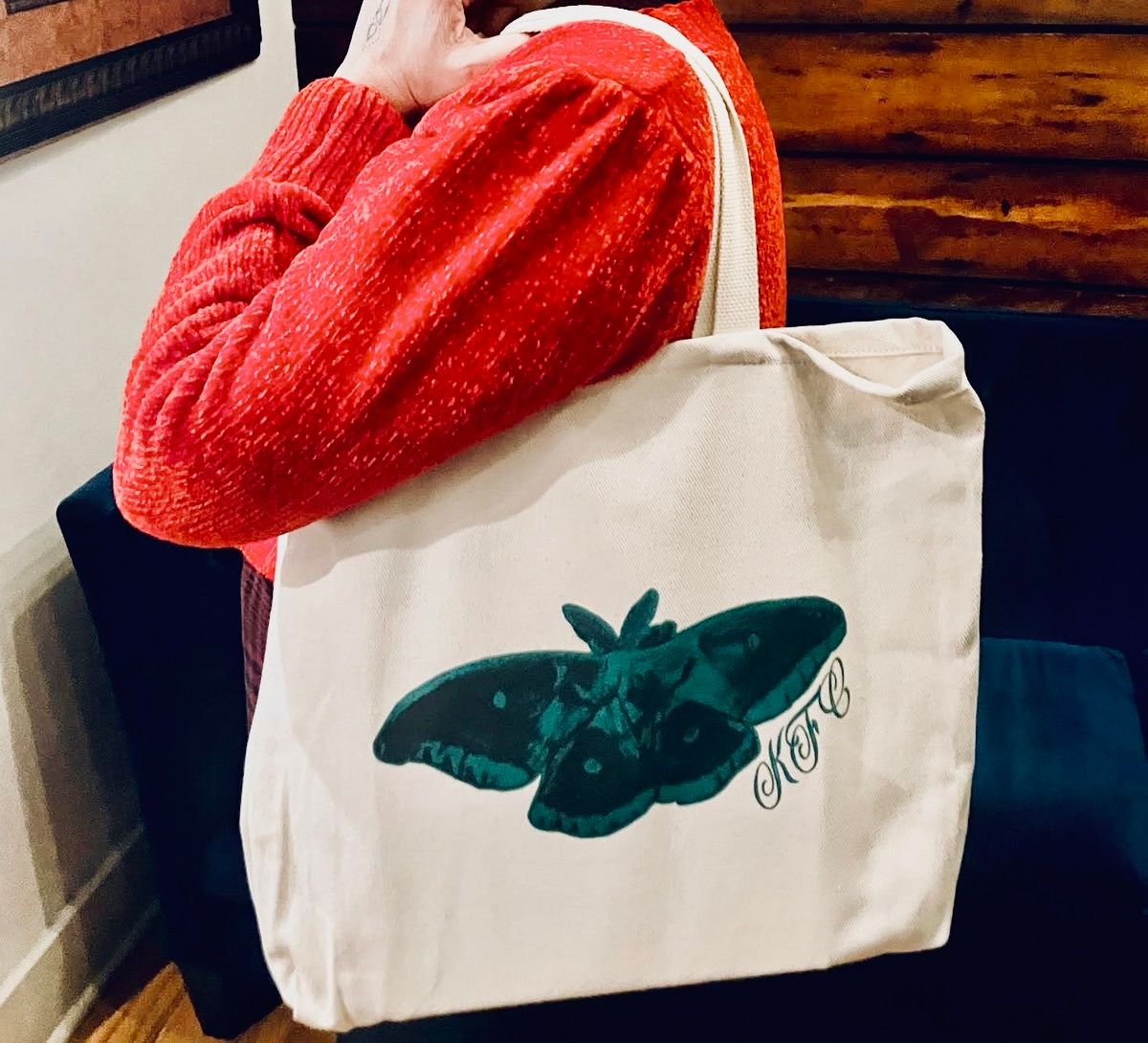 Luna Moth- Eco Blend Canvas Tote