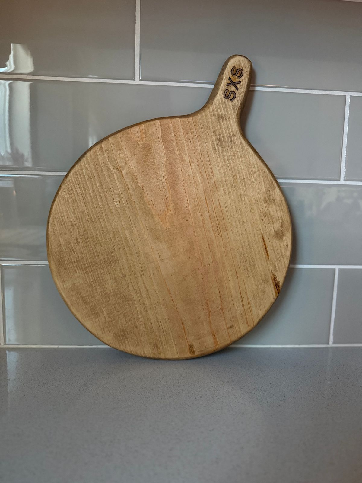 Toast Stained Pine Wood Cutting Board
