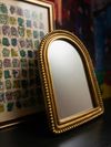 Gold Bead Arch Frame Mirror