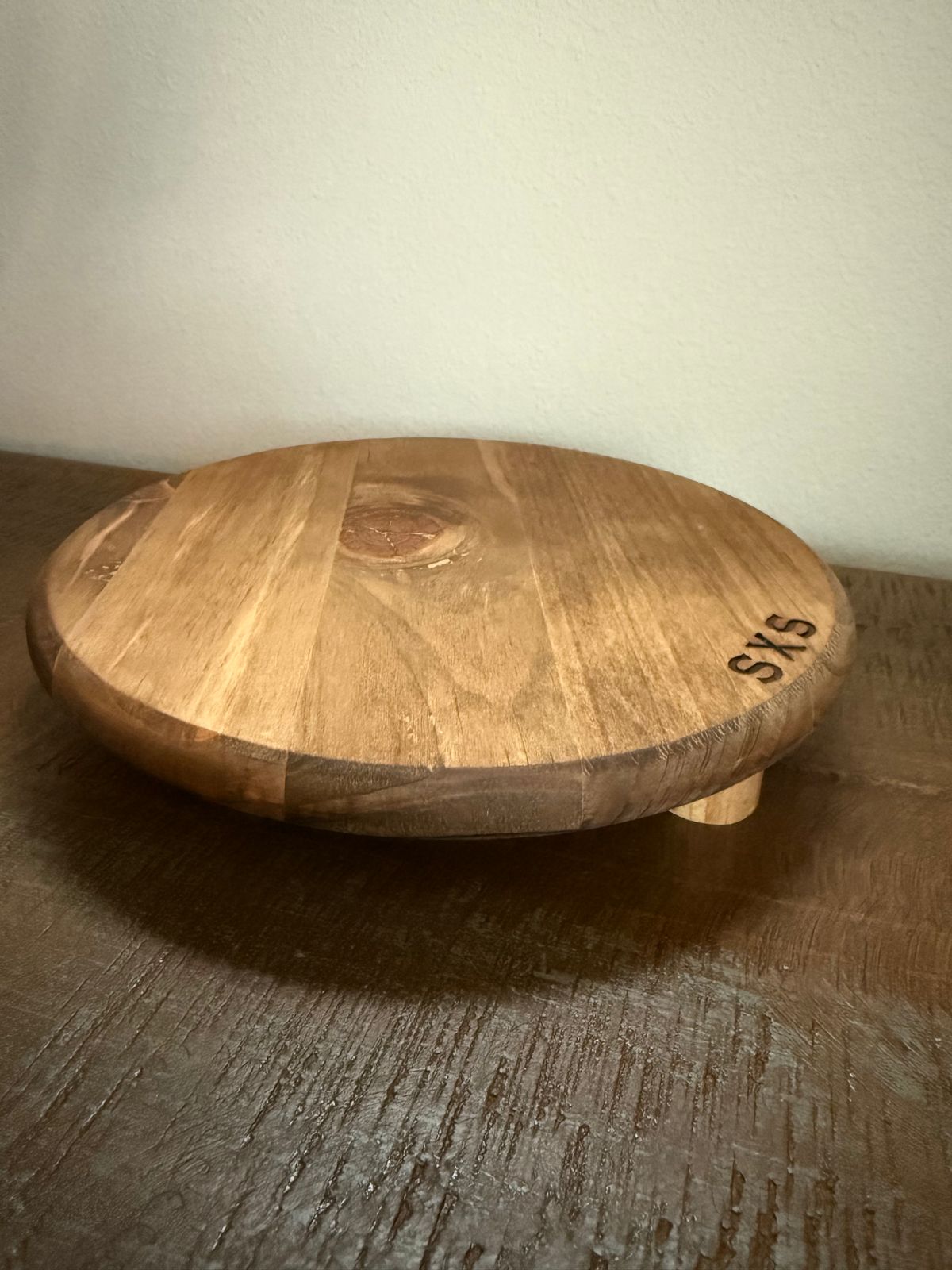 Pine Wood Round Riser