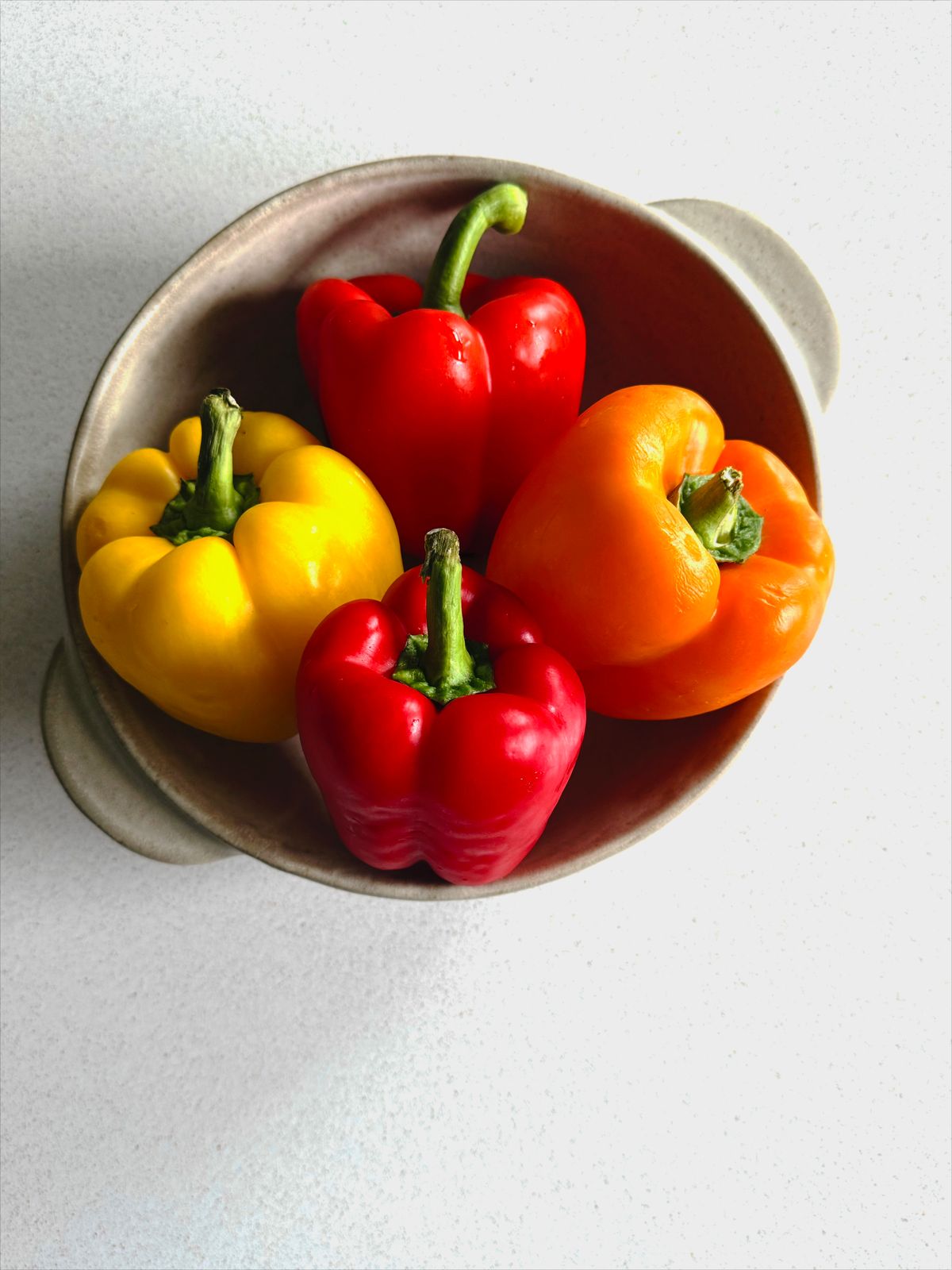 Ivory Stoneware Fruit Bowl