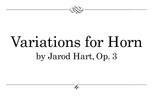 Variations for Horn