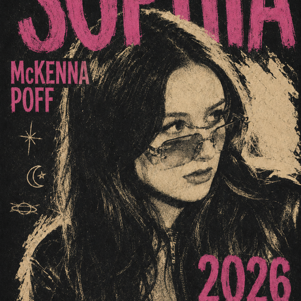 Sophia Vintage Pink Poster