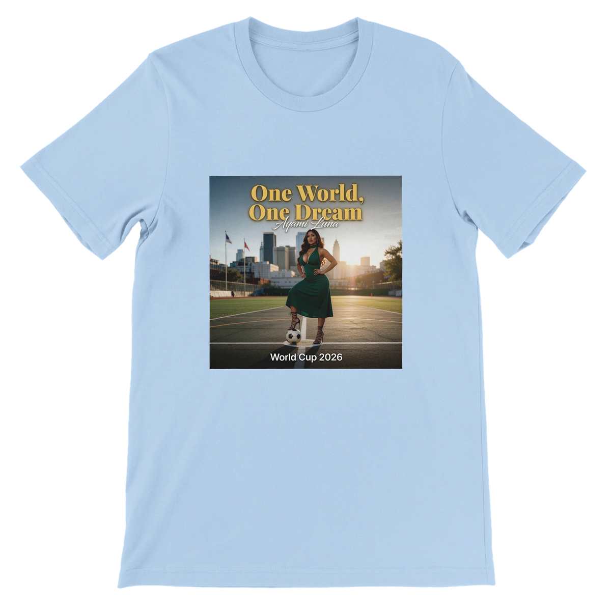 One World, One Dream (world cup 2026) by Ayami Luna - Unisex T-Shirt