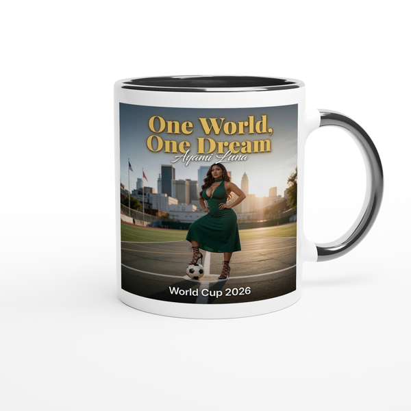 One World, One Dream (world cup 2026) by Ayami Luna - Ceramic Mug