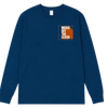 "Nate Ramos Band-It" Long sleeve Blue Tee