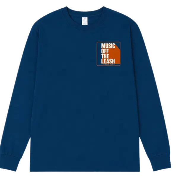 "Nate Ramos Band-It" Long sleeve Blue Tee