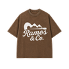 "Ramos & Co." Oversized Brown Tee