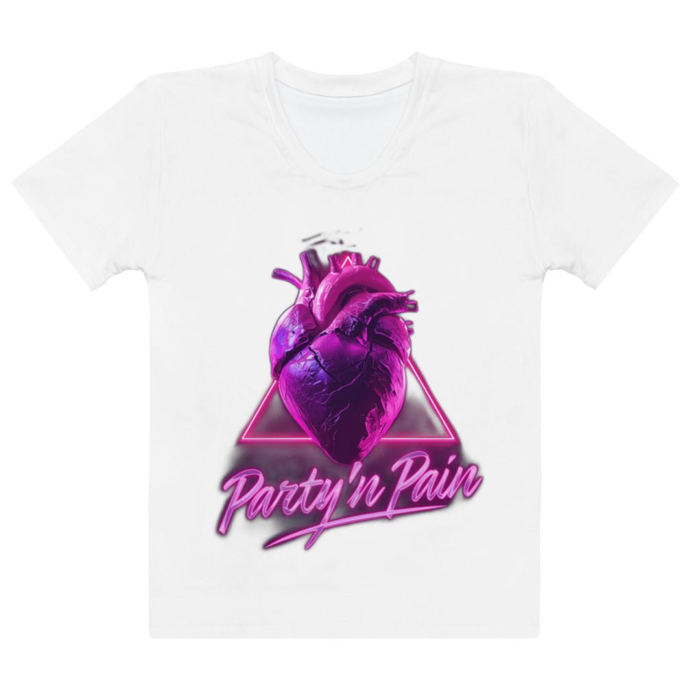 All-Over Print Women’s Cotton Crew Neck T-Shirt