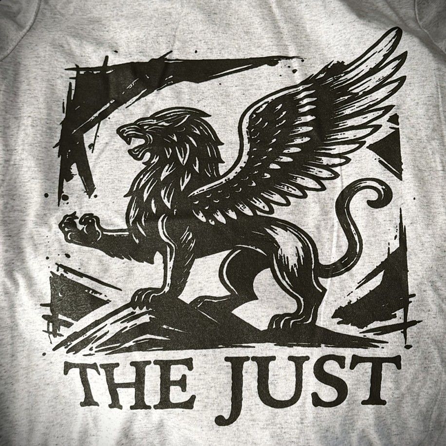 The Just Alt Logo T-Shirt – White Fleck (Premium)