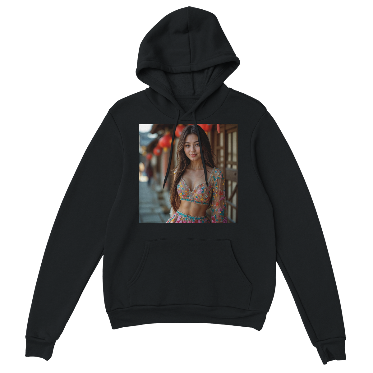 Red Lantern Heart - Classic Unisex Pullover Hoodie