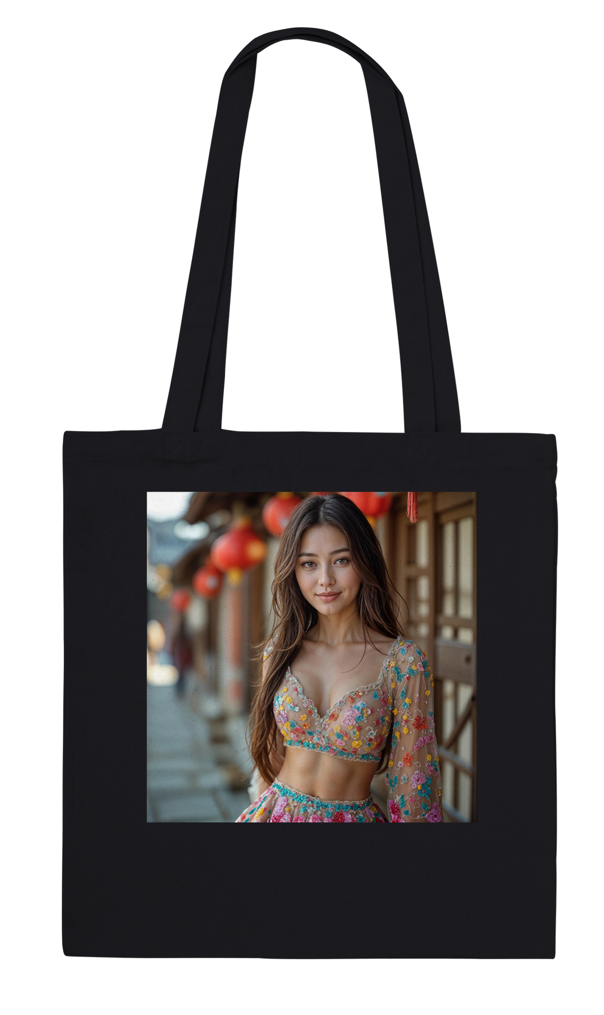 Red Lantern Heart - Tote bag