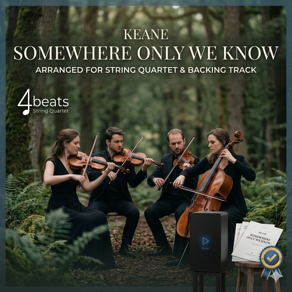 Somewhere Only We Know (Keane) – String Quartet Arrangement & Backing Track