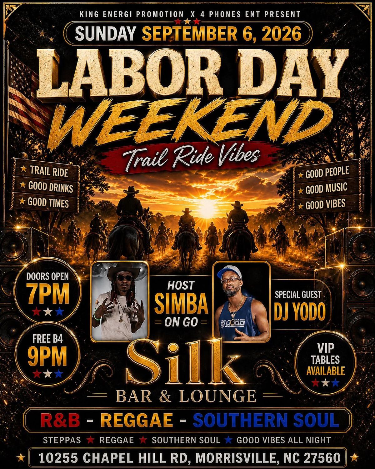 STEP GROUP DISCOUNT Labor Day Weekend VIBES Event (Copy)