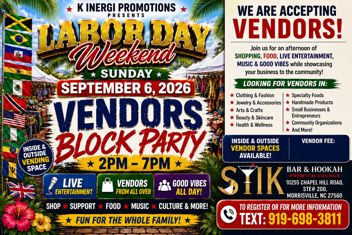 Labor Day Block Party Vendor Fee
