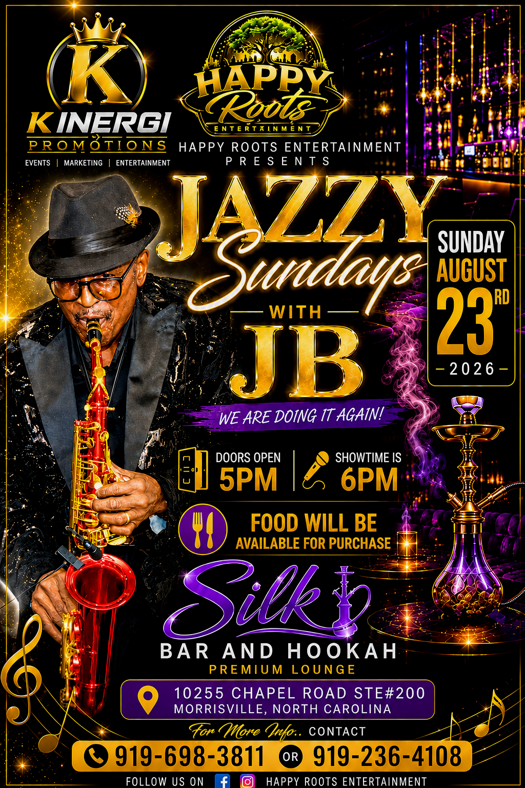 Jazzy Sunday’s @ Silk General Admission