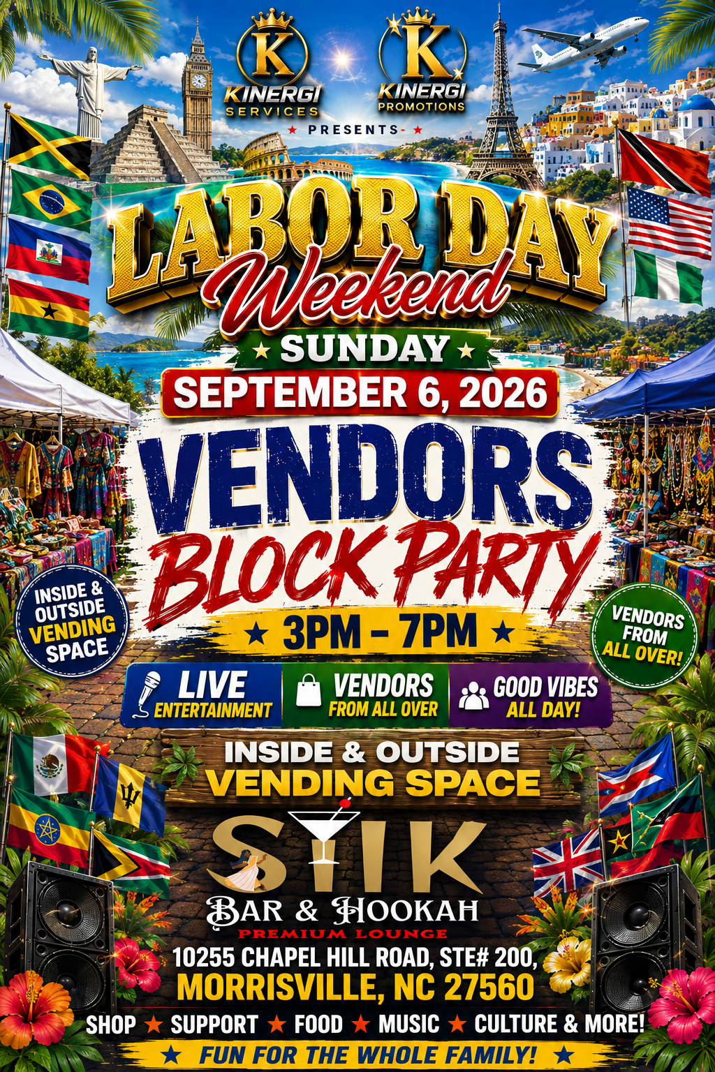 FREE RSVP LABOR DAY VENDOR BLOCK PARTY