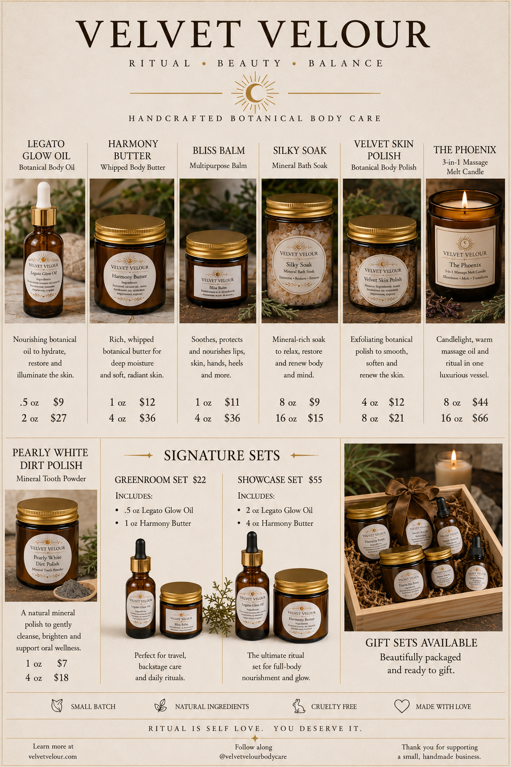 Velvet Velour ~ Organic Self-care Ritual