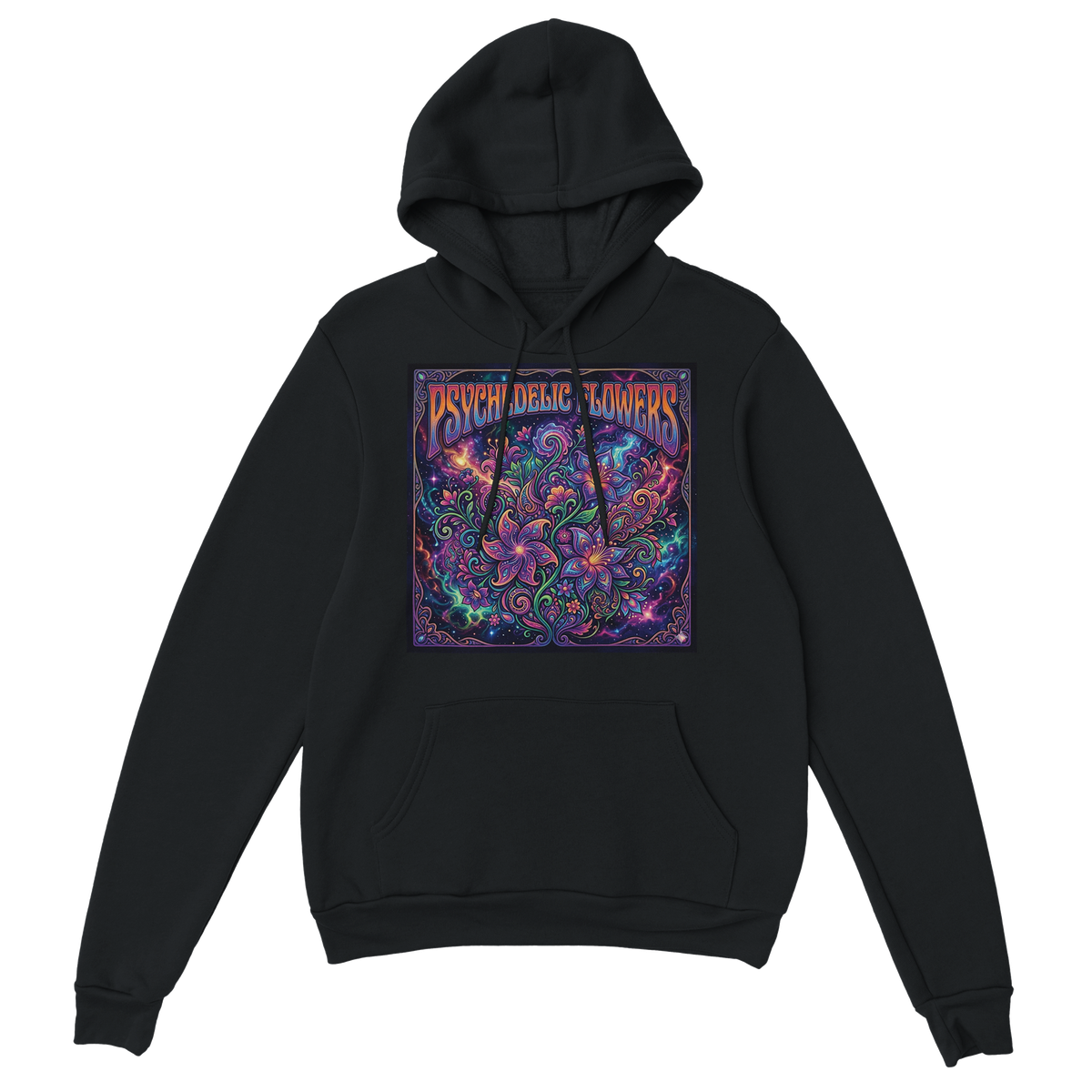 Psychedelic Flowers - Classic Unisex Pullover Hoodie