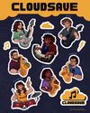 CLOUDSAVE Sticker Sheet