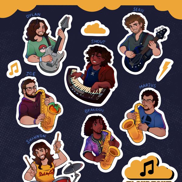 CLOUDSAVE Sticker Sheet