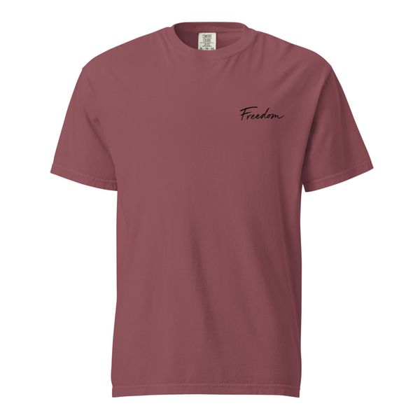 Freedom T-Shirt O-Neck Unisex schwarzes Logo | Dennis Wahl Official
