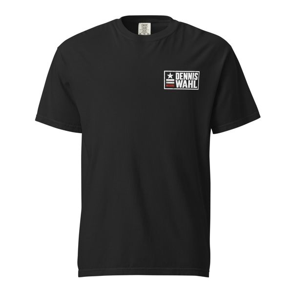 DW T-Shirt O-Neck Unisex weißes Logo | Dennis Wahl Official