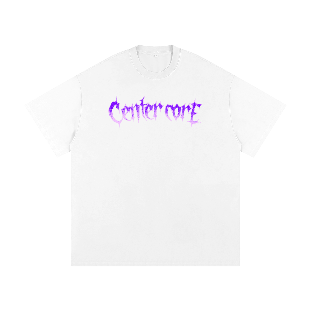 Heavyweight baggy center core logo shirt