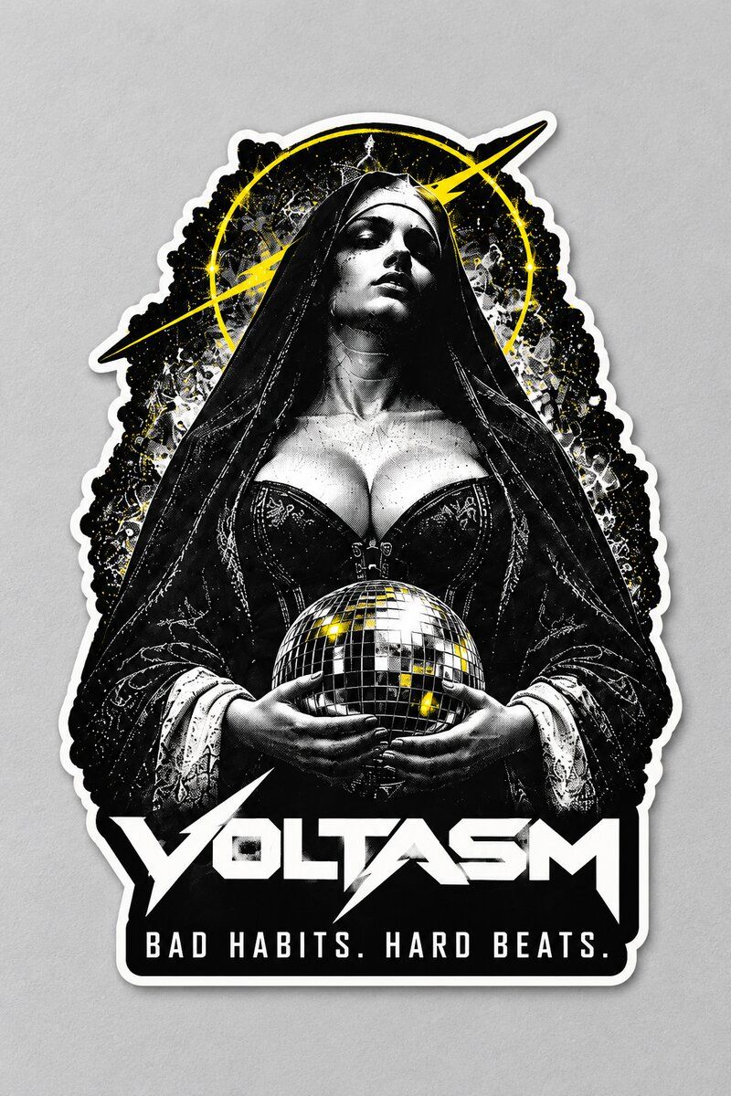 VOLTASM Nun Sticker