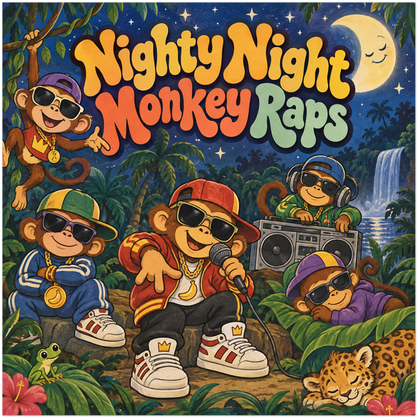 Nighty Night Monkey Raps - Fine Art Poster
