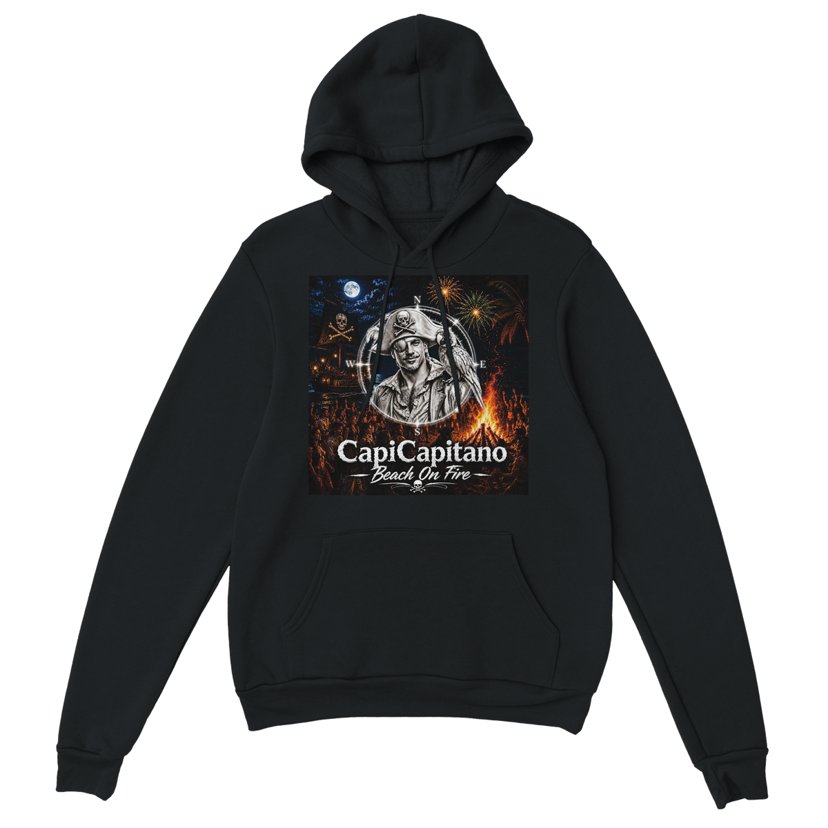 Beach On Fire - Classic Unisex Pullover Hoodie