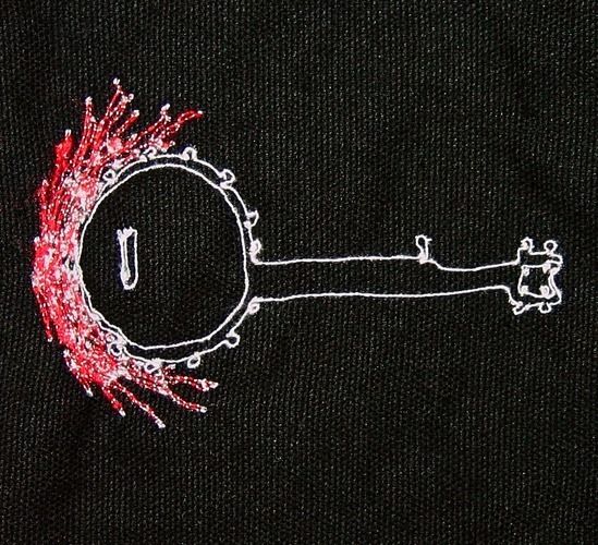 Glow-in-the-Dark Banjo on Fire