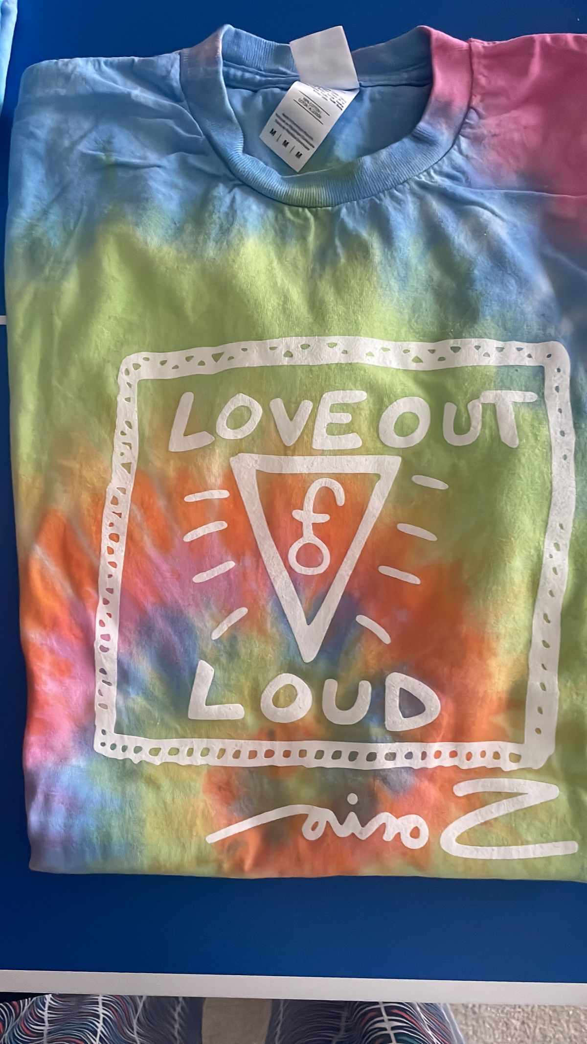 Tie-Dye Love Out Tank Tops