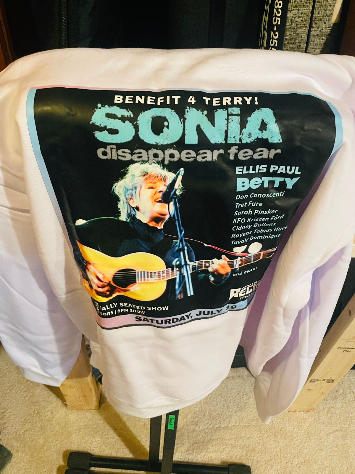 CONCERT4TERRY BLACK/ WHITE Pullover hoodie