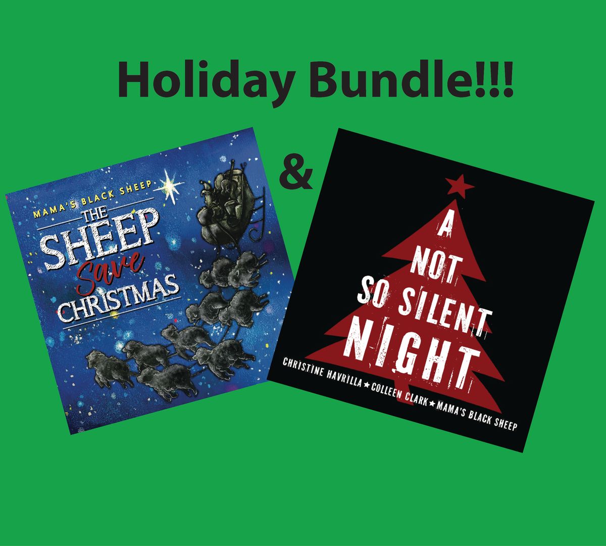 A Not So Silent Night & The Sheep Save Christmas CD Bundle