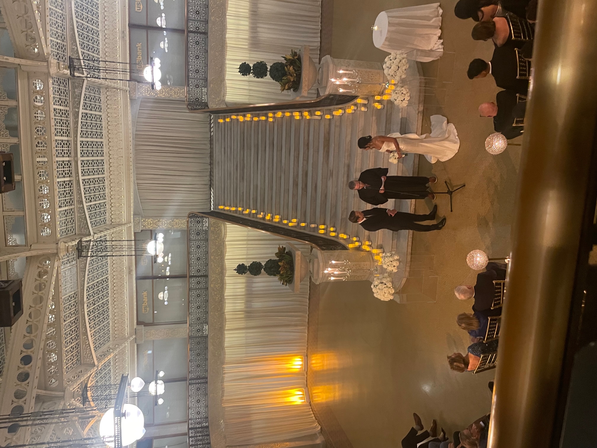 Parkwest String Quartet at a wedding in Chicago Rookery Building