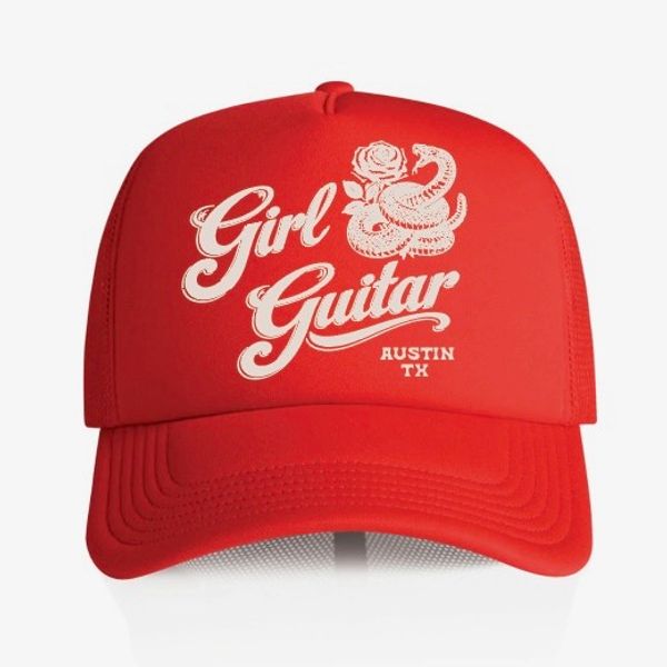 PRE-ORDER Red/White Snake Trucker Hat
