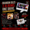3 album USB flash drive - 3 album USB Flash Drive, smaller contains all three albums “Brandon Giles” “Both Kinds Of Music” “Get In Sit Down Shut Up & Hold On”