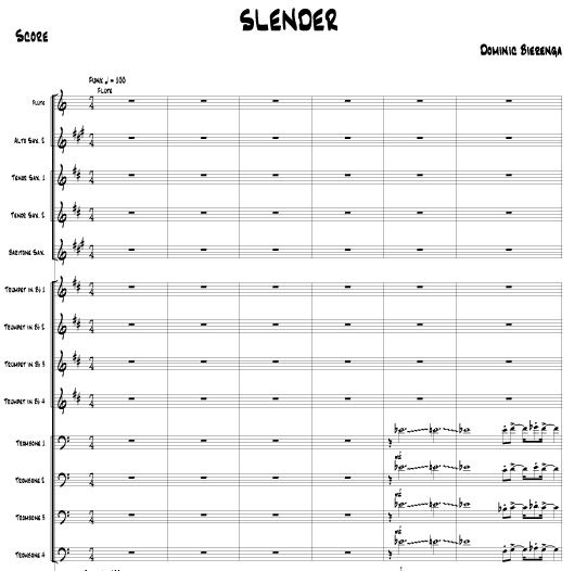 "Slender" for big band