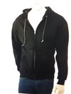 Black Full Zip Up Hoodie with Hot Pink Print on back