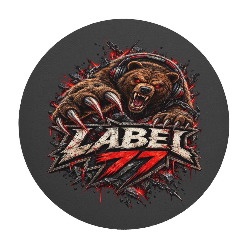 LABEL 77 Round Mouse Pad