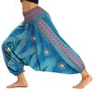 Turquoise Peacock Harem Pants