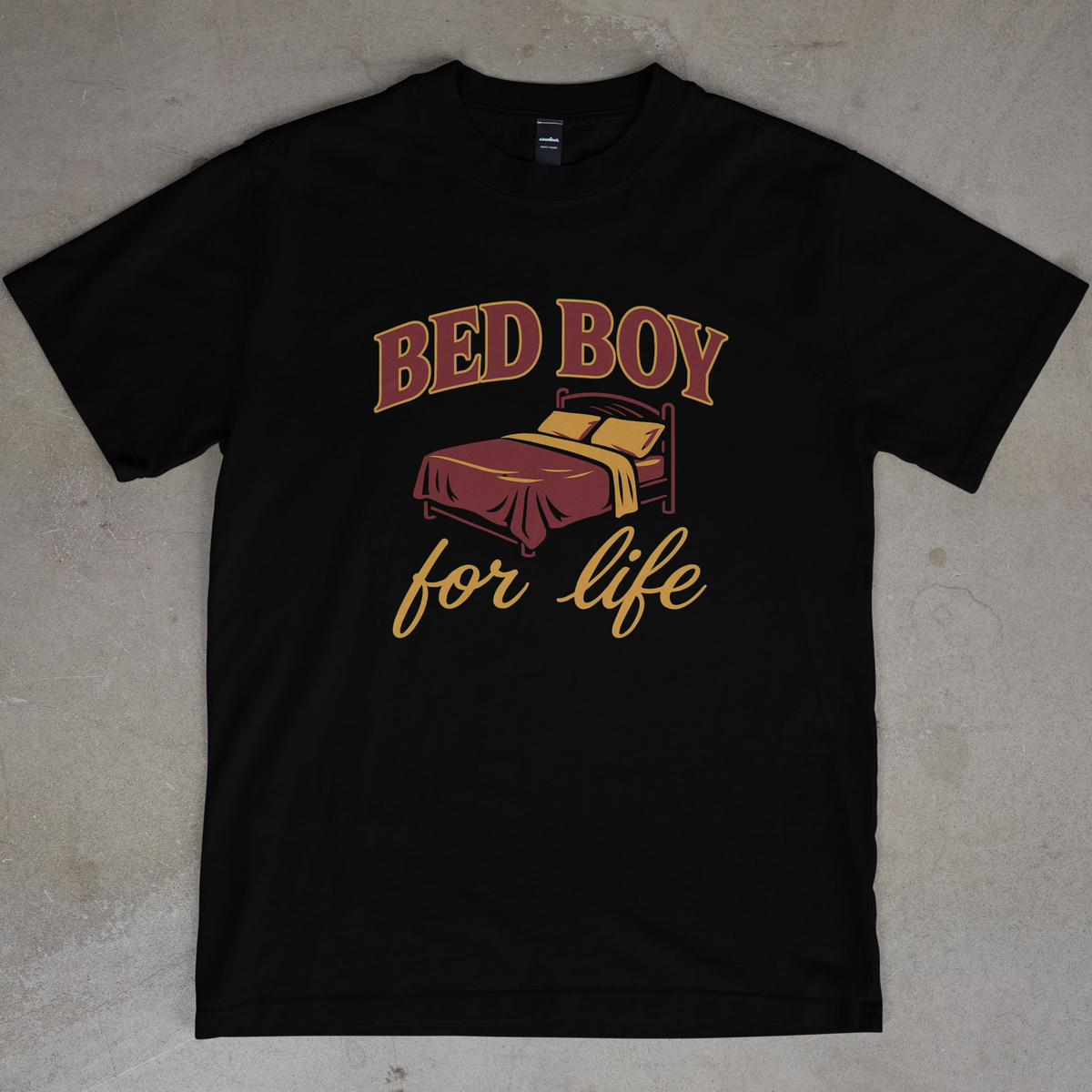 T-shirt BED BOY FOR LIFE v2 (black)