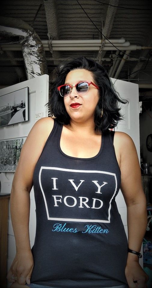 Womens- IVY FORD Blues Kitten tank
